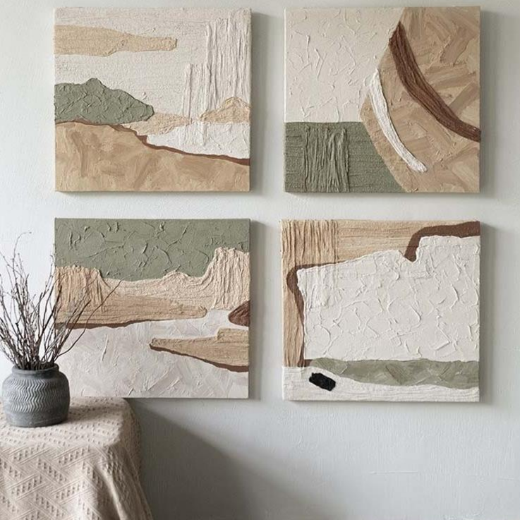 Wabi-Sabi Plaster Art #AR040C
