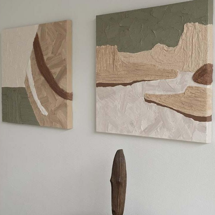 Wabi-Sabi Plaster Art #AR040C