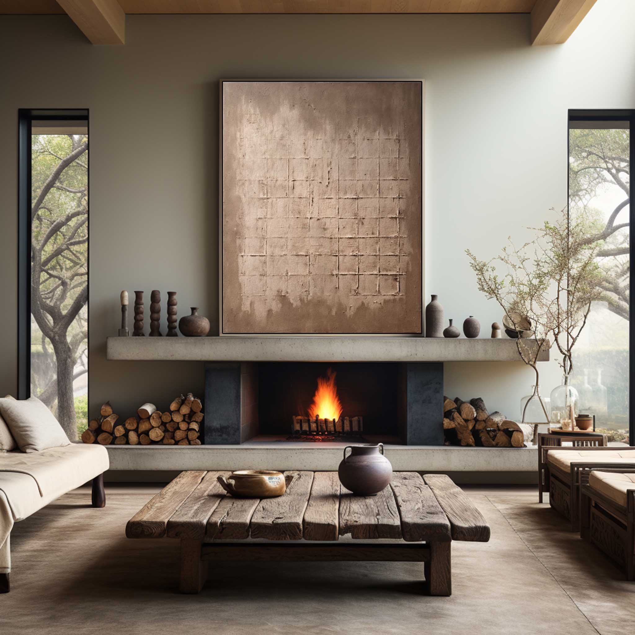 Wabi-Sabi Plaster Art #MS044