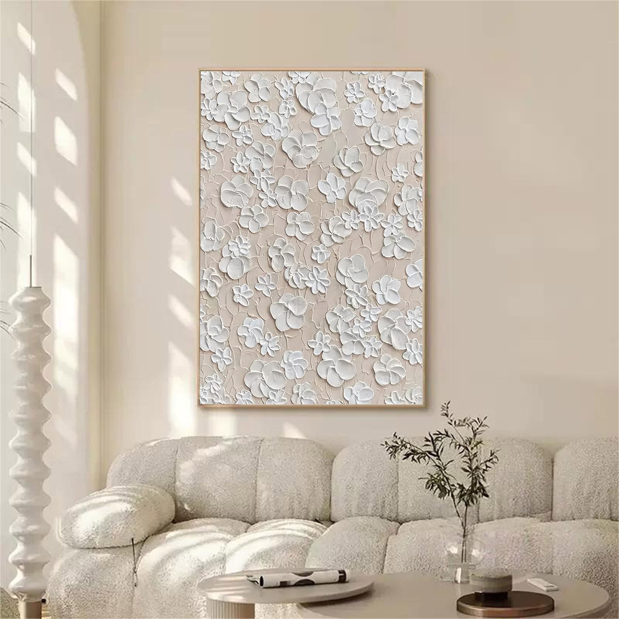 Plaster Floral Art #MS022