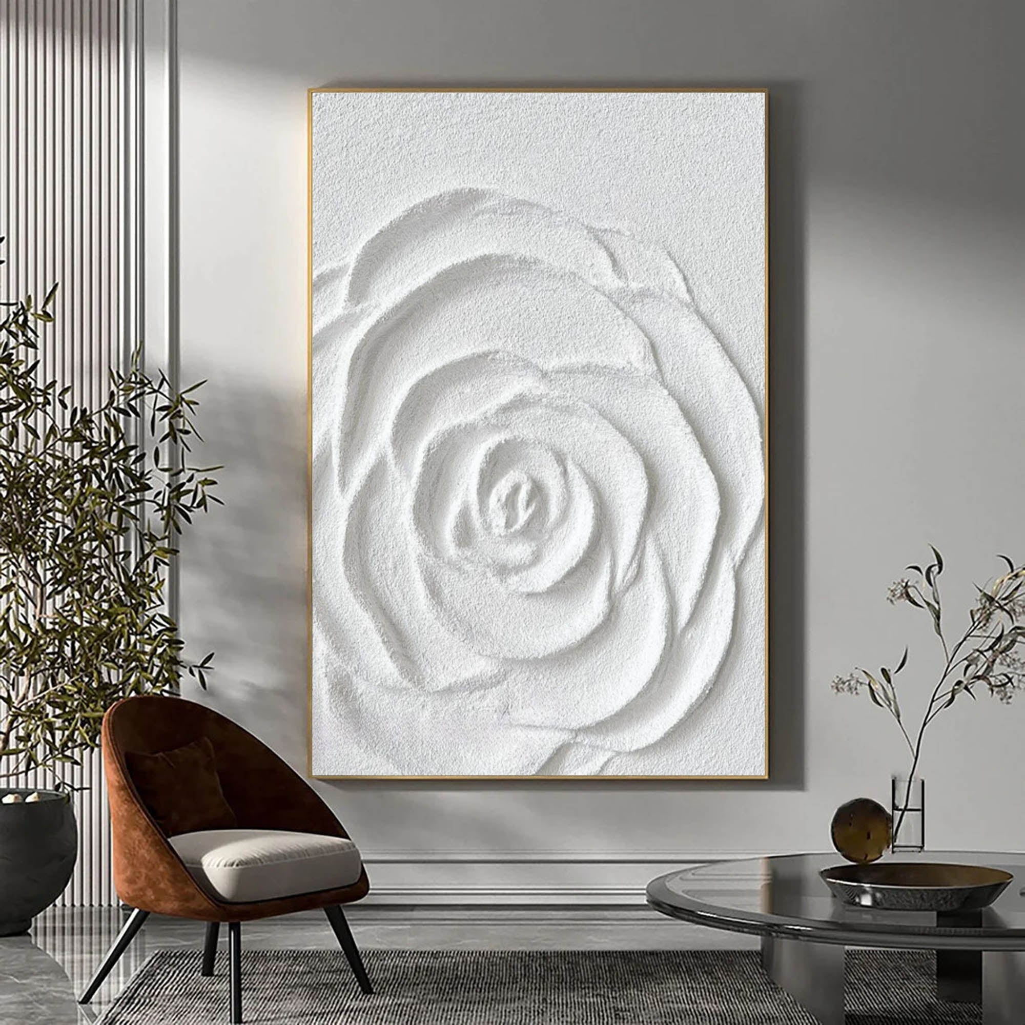 Plaster Floral Art #MS086