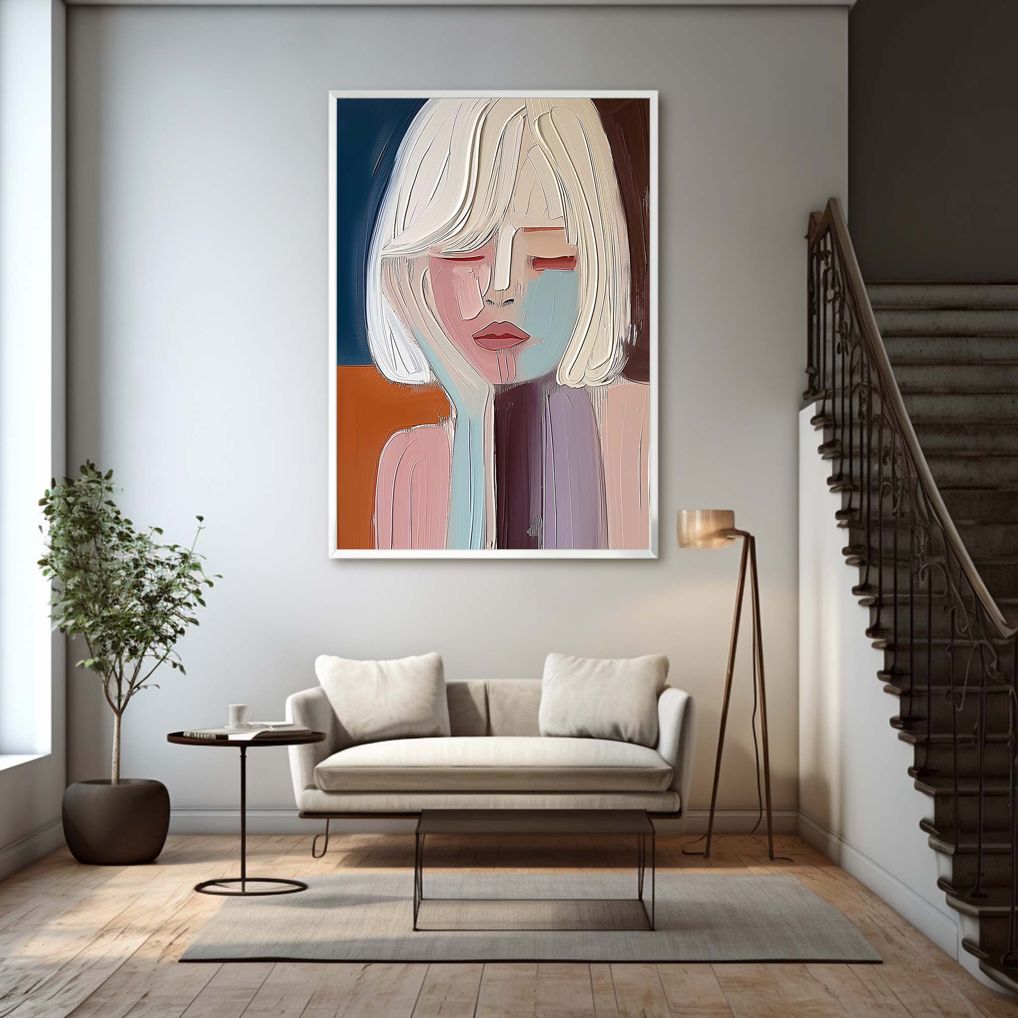 Plaster Portrait Art #MS003