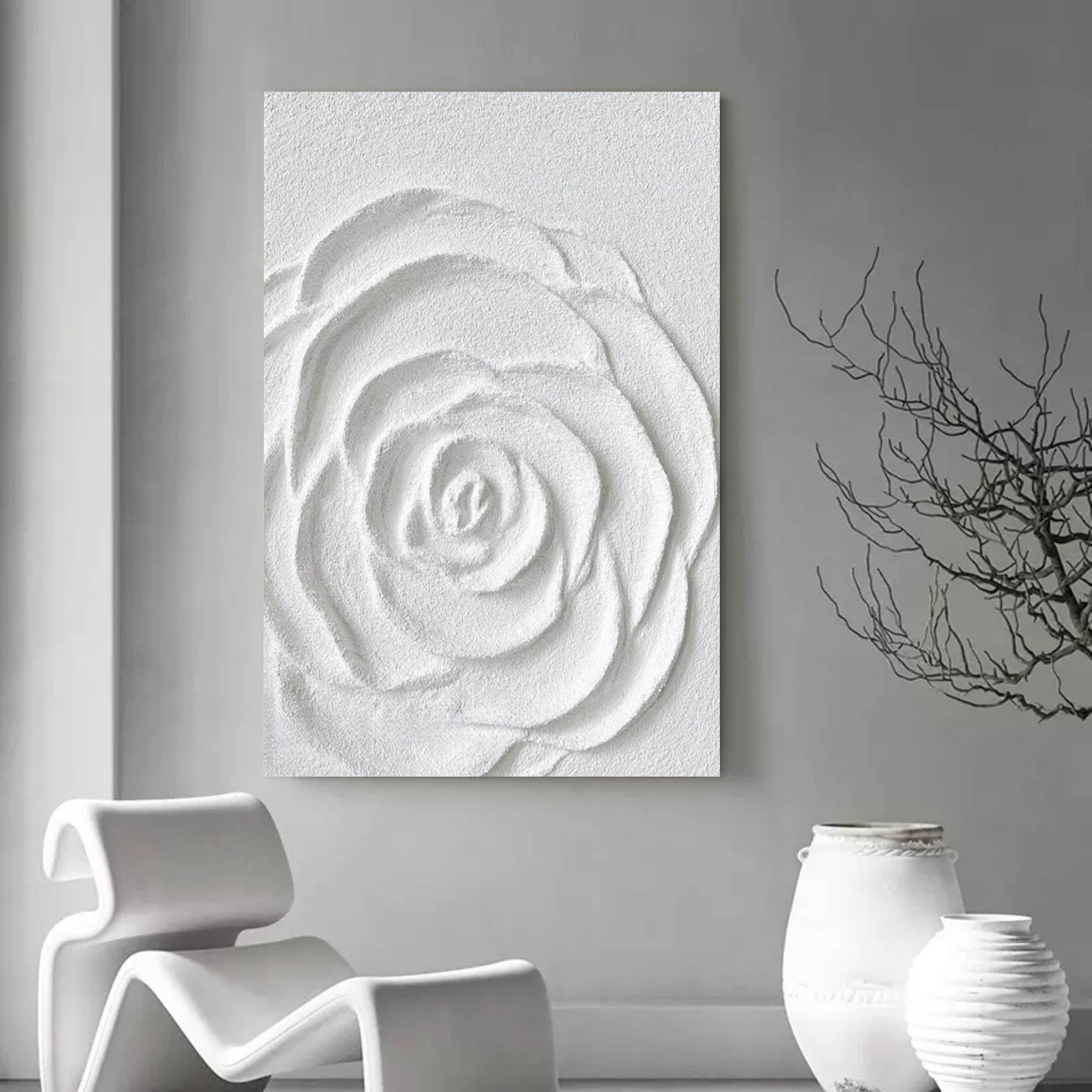 Plaster Floral Art #MS086