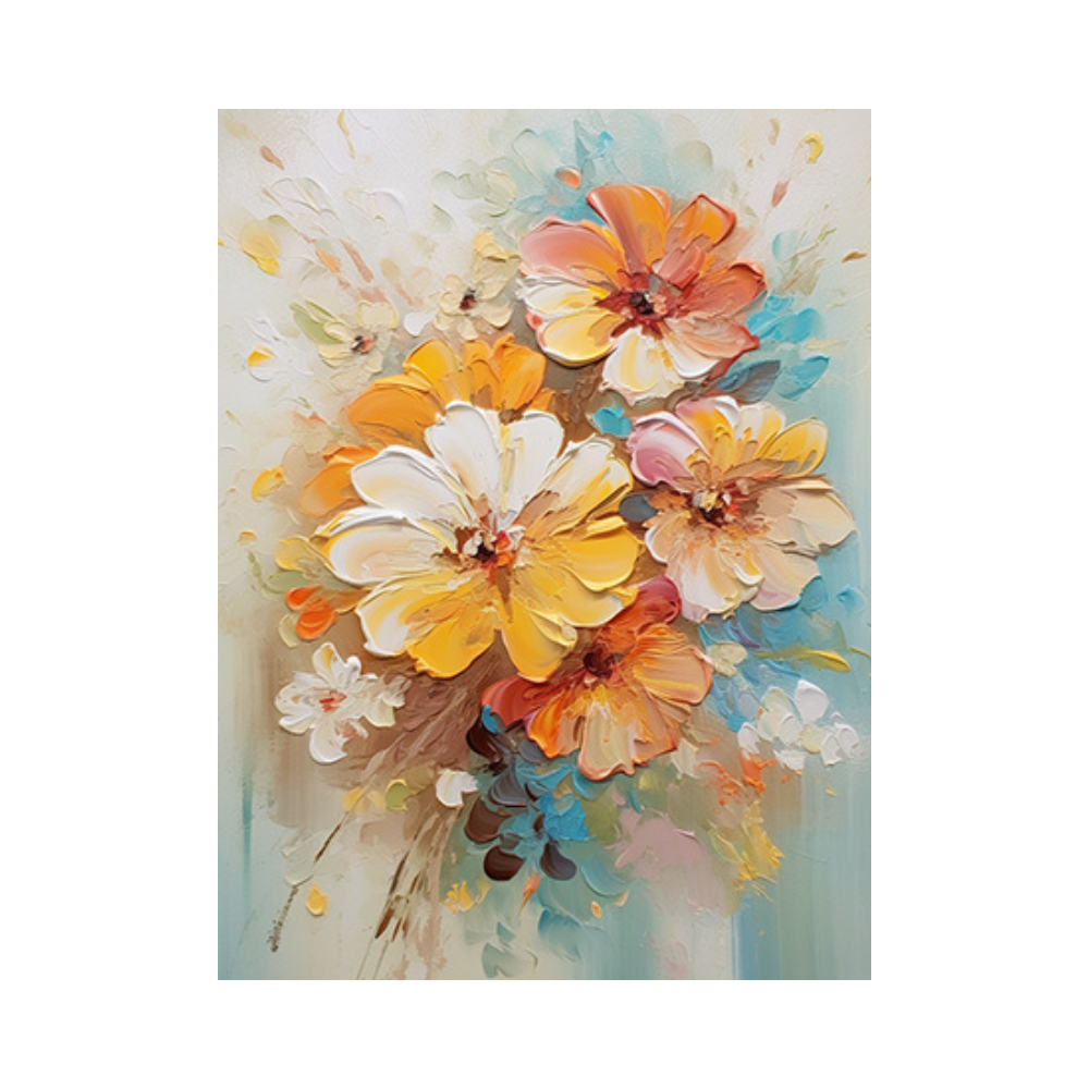 Plaster Floral Art #AR113