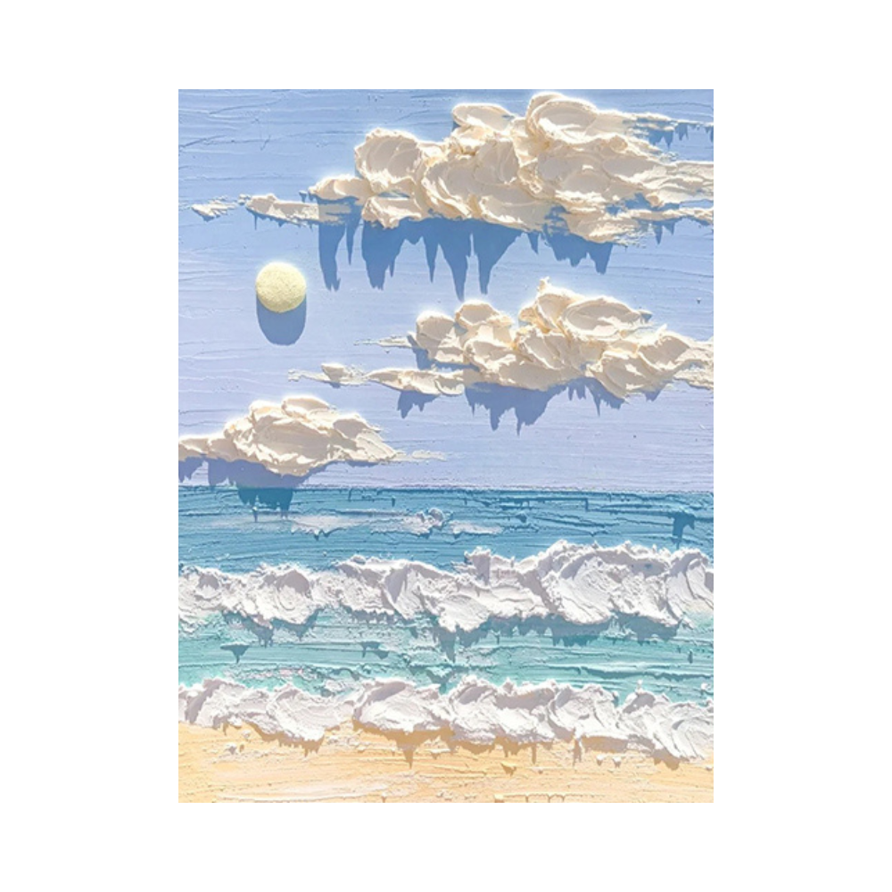 Creamy Seascape Art #AR119A