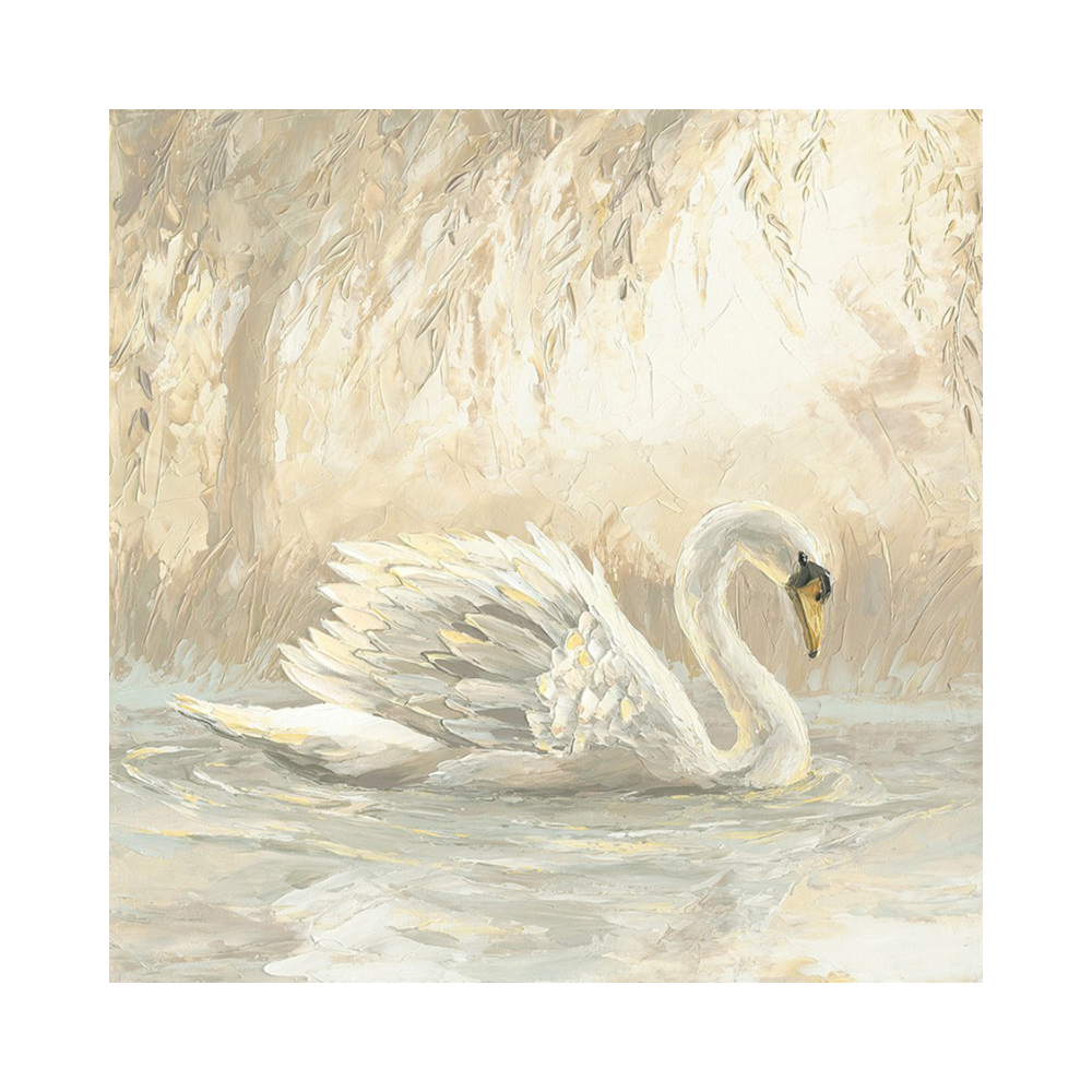 Plaster Swan Art #AR167