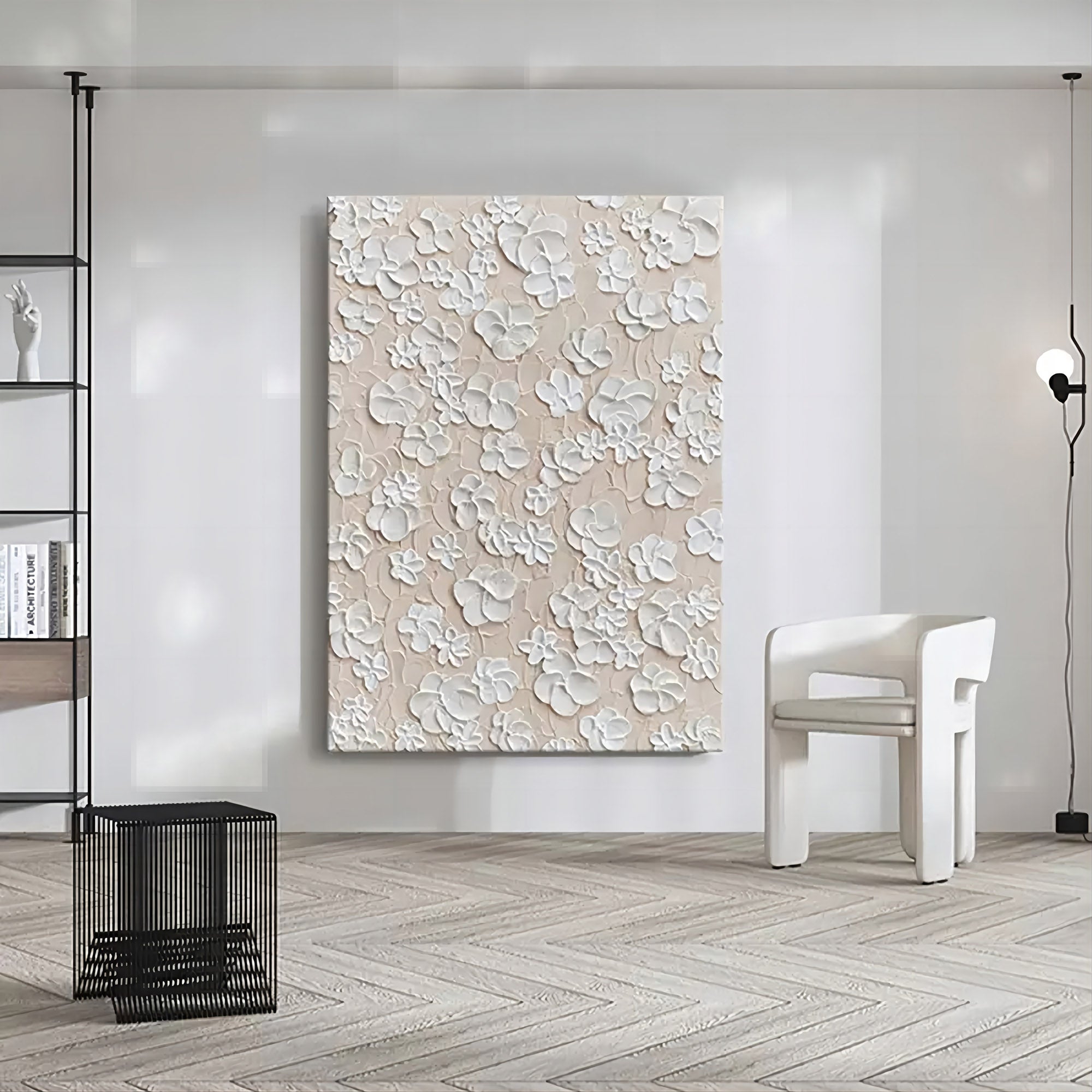 Plaster Floral Art #MS022