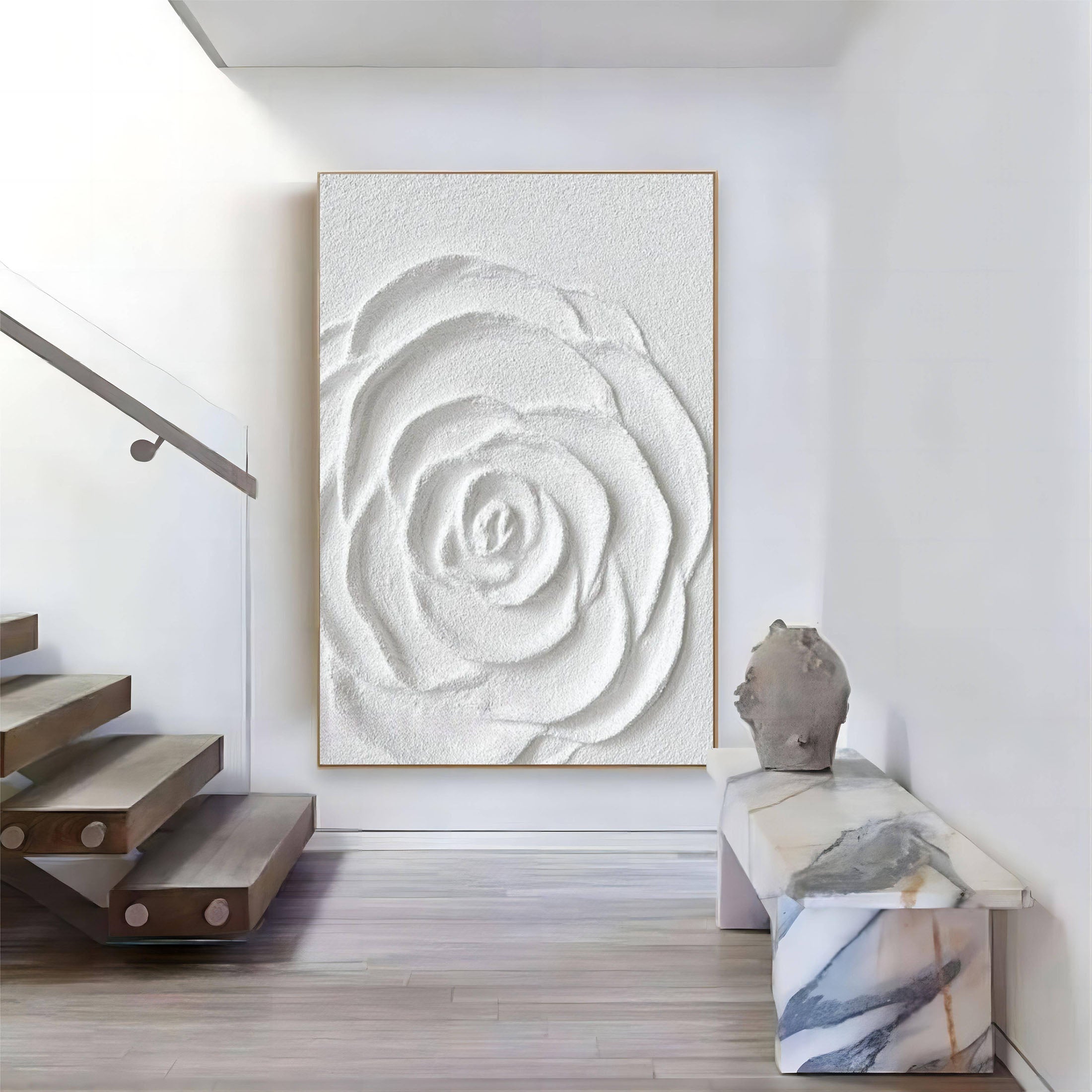 Plaster Floral Art #MS086